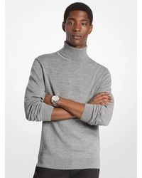 Michael Kors - Mk Wool Polo Neck Jumper - Lyst