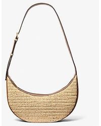 Michael Kors - Avra Medium Hand-Crocheted And Leather Crossbody Bag - Lyst