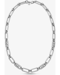 Michael Kors - Precious Metal-plated Brass Chain Link Necklace - Lyst
