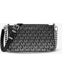 MICHAEL Michael Kors - Mkpochette Transformable Bryant Pequeño Con Logotipo Metalizado - Lyst