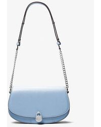Michael Kors - Mila Medium Leather Messenger Bag - Lyst