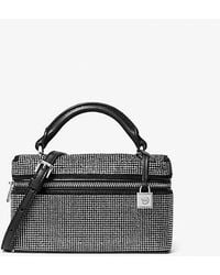 Michael Kors - Jana Extra-Small Embellished Suede Convertible Crossbody Bag - Lyst