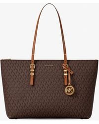 MICHAEL Michael Kors - Mk Quinn Large Signature Logo Tote Bag - Lyst