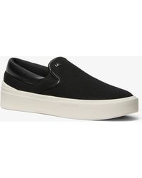Michael Kors - Eddie Cotton Canvas Slip-On Sneaker - Lyst