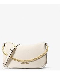 Michael Kors - Carmela Medium Pebbled Leather Convertible Crossbody Bag - Lyst