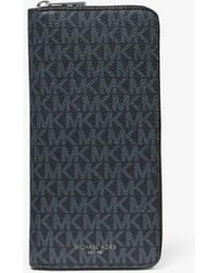 Michael Kors - Greyson Logo Zip-around Wallet - Lyst