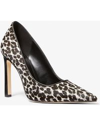 MICHAEL Michael Kors - Mk Escarpin Amara En Poil De Vachette À Imprimé Léopard - Lyst