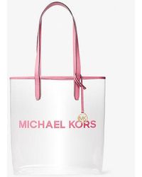 Michael Kors - The Michael Large Clear Vinyl Tote Bag - Lyst