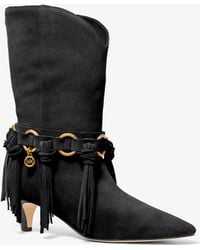 Michael Kors - Daniela Fringe Suede Boot - Lyst