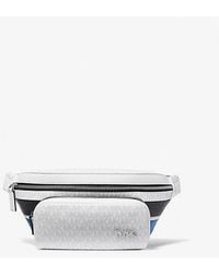 Michael Kors - Rivington Striped Logo Belt Bag - Lyst