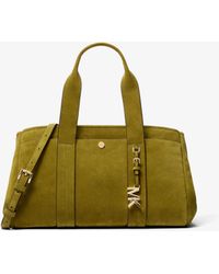 MICHAEL Michael Kors - Romee Small Suede Satchel - Lyst