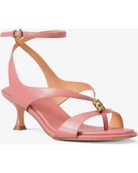 Michael Kors - Cherie Leather Sandal - Lyst