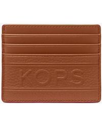 Michael Kors - Mk Hudson Embossed Pebbled Leather Tall Card Case - Lyst