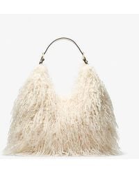 Michael Kors - Mk Nolita Large Faux Shearling Shoulder Bag - Lyst
