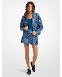 MICHAEL Michael Kors - Mk2000 Logo Zip-Up Jacket - Lyst