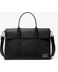Michael Kors Cooper Pebbled Leather Briefcase - Black