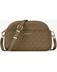 MICHAEL Michael Kors - Mk Jet Set Small Signature Logo Camera Crossbody Bag - Lyst