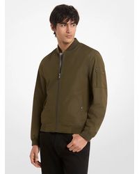 Michael Kors Outlet - Mk Woven Bomber Jacket - Lyst