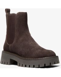 MICHAEL Michael Kors - Mk Asher Suede Lug Boot - Lyst