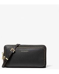 Michael Kors - Mk Jet Set Large Pebbled Leather Convertible Crossbody Bag - Lyst