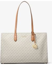 MICHAEL Michael Kors - Mk Scarlett Medium Signature Logo Tote Bag - Lyst