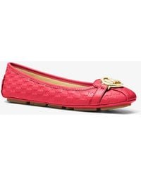 Red Michael Kors Flats and flat shoes for Women | Lyst