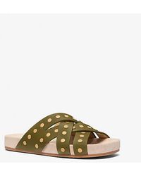 Michael Kors - Irene Studded Leather Sandal - Lyst