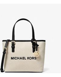 Michael Kors - Jet Set Travel Extra-small Canvas Top-zip Tote Bag - Lyst