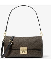 MICHAEL Michael Kors - Mk Sac Porté Épaule Convertible Addie De Taille Moyenne À Logo Signature - Lyst