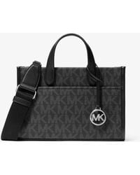 Michael Kors Outlet - Mk Gigi Small Signature Logo Small Tote Bag - Lyst