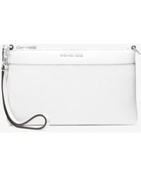 MICHAEL Michael Kors - Mk Jet Set Medium Pebbled Leather Convertible Wristlet - Lyst