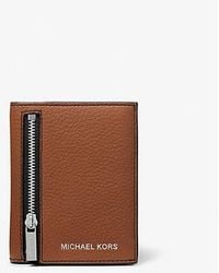Michael Kors - Hudson Leather Zip Wallet - Lyst