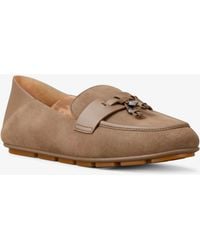 Michael Kors Outlet - Mk Zoe Suede Moccasin - Lyst