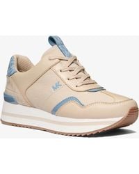 MICHAEL Michael Kors - Mk Raina Mixed-Media Trainer - Lyst