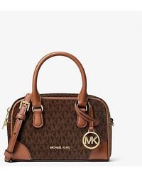 Michael Kors - Thompson Extra-Small Signature Logo Convertible Satchel - Lyst