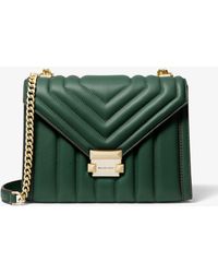 michael kors whitney large quilted leather convertible shoulder bag