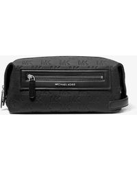 Michael Kors - Mk Jet Set Logo Embossed Leather Travel Kit - Lyst