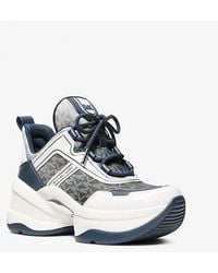 Michael Kors - Olympia Ombré Signature Logo Trainer - Lyst