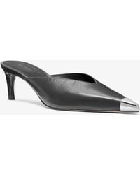 MICHAEL Michael Kors - Mk Kasia Leather Mule - Lyst