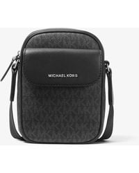 Michael Kors Hudson Logo Smartphone Crossbody Bag - Black