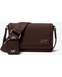 Michael Kors - Mk Edison Mini Crossgrain Leather Crossbody Bag With Pouch - Lyst