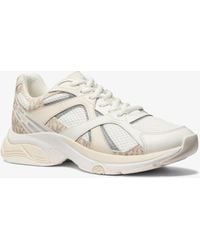 Michael Kors - Mk Leo Mixed-Media Trainer - Lyst
