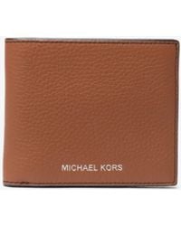 Michael Kors - Cooper Pebbled Leather Billfold Wallet - Lyst