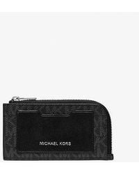 Michael Kors - Logo Zip-around Card Case - Lyst