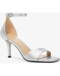 MICHAEL Michael Kors - Mk Jaida Metallic Leather Sandal - Lyst