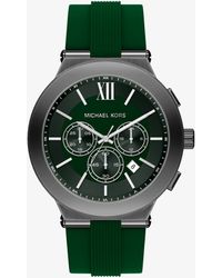 Michael Kors - Oversized Billie Gunmetal And Silicone Watch - Lyst