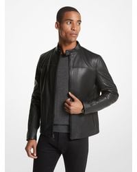 Michael Kors - Giacca Racer in pelle - Lyst