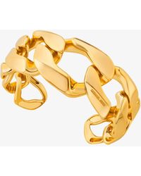 Michael Kors - Precious-Metal Plated Brass Curb-Chain Cuff - Lyst
