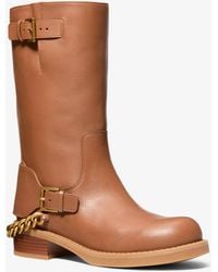 MICHAEL Michael Kors - Cayden Leather Boot - Lyst