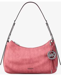 MICHAEL Michael Kors - Mk Nolita Medium Nubuck Shoulder Bag - Lyst